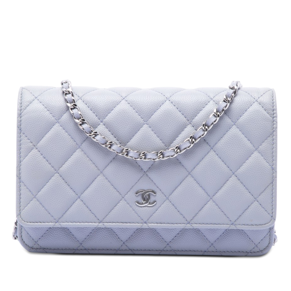 Pre-Loved Chanel Classic Caviar Wallet On Chain